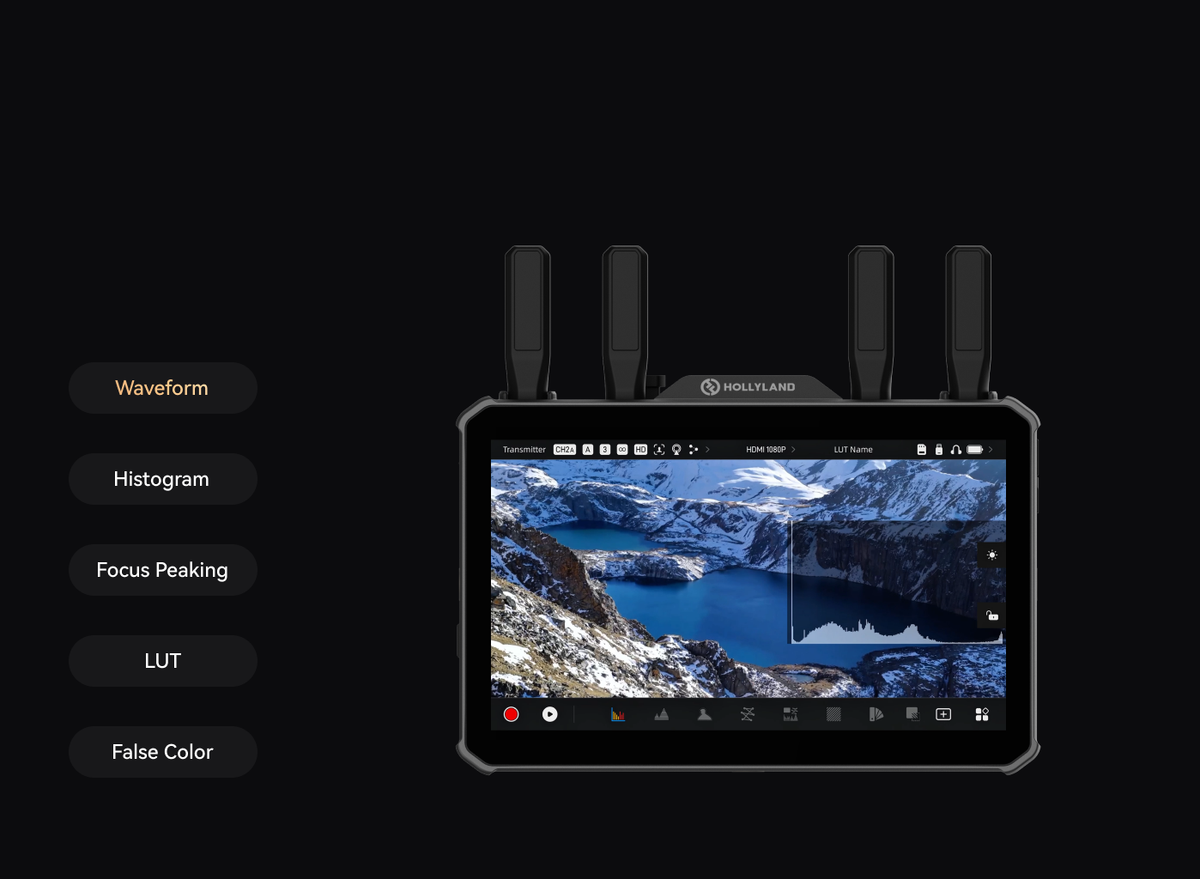 Hollyland Pyro 7 Ultra utilizado numa produção cinematográfica