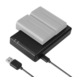 Chargeur à double emplacement pour batteries NP-F970/750/550