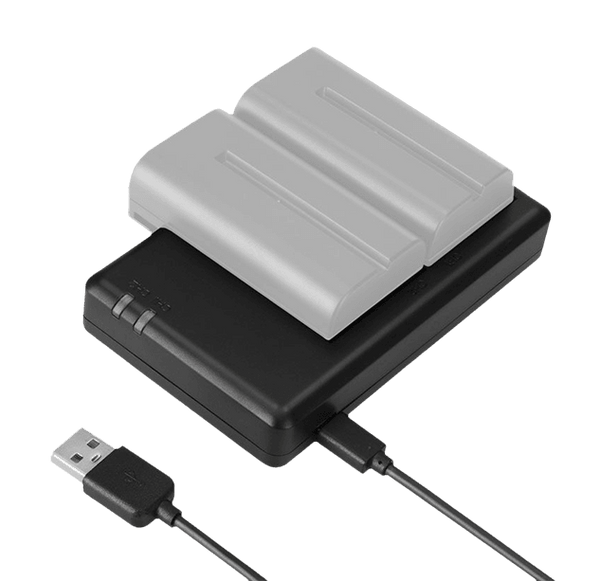 Chargeur à double emplacement pour batteries NP-F970/750/550