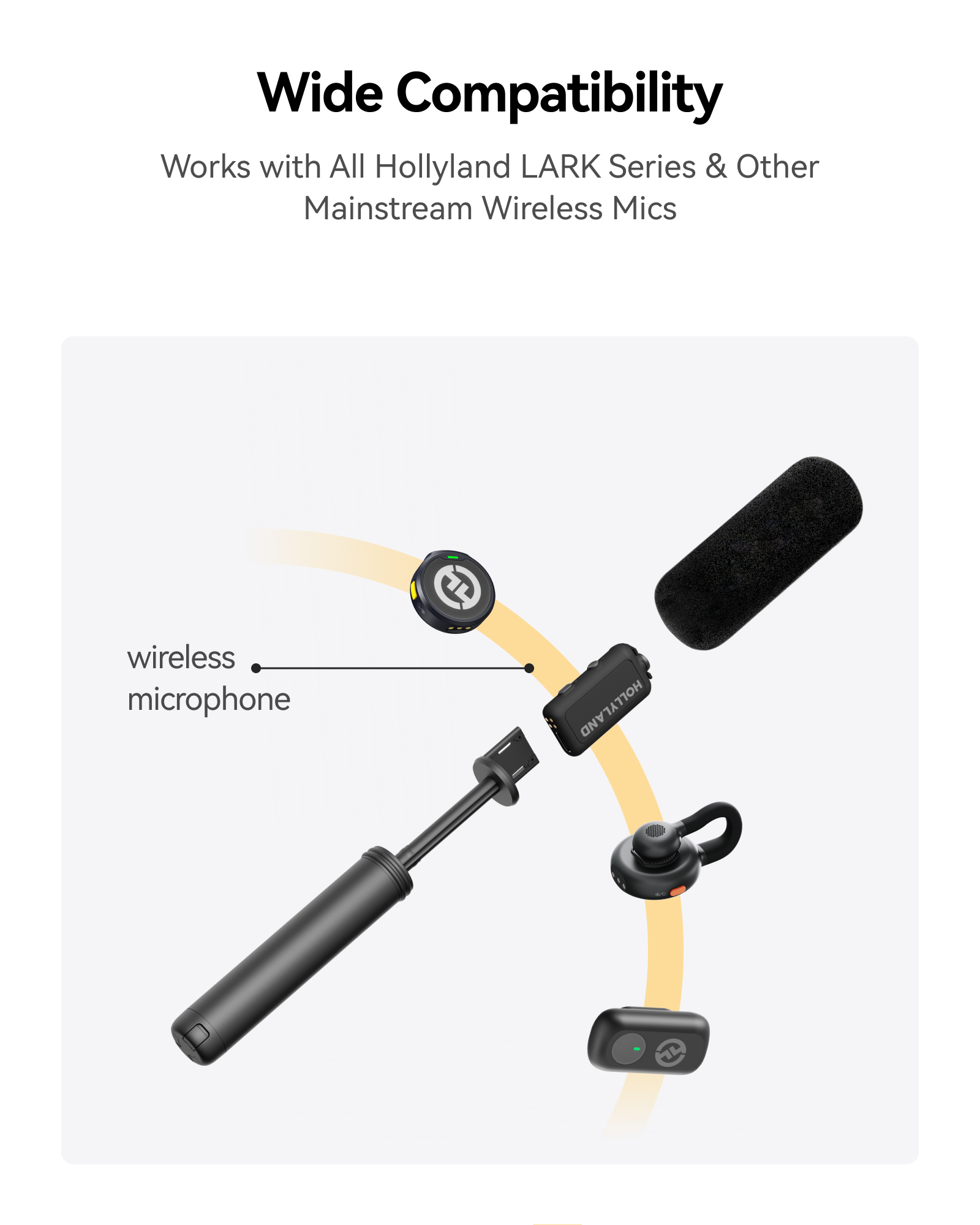 Interview Adapter for Wireless Microphones (Handheld/Desktop)