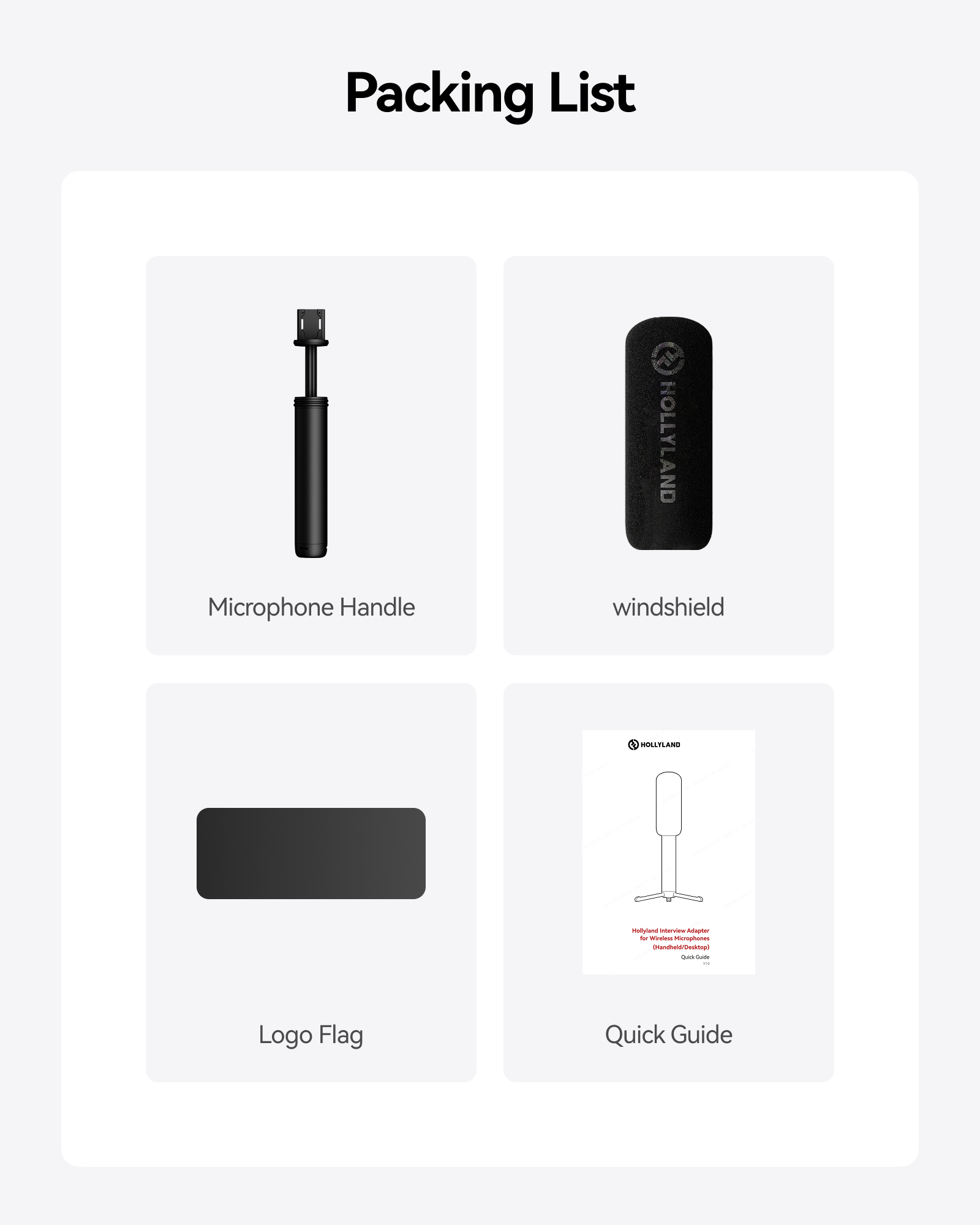 Interview Adapter for Wireless Microphones (Handheld/Desktop)